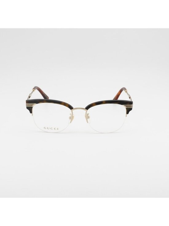Gucci GG0201O 002 Eyeglasses Havana 50mm Square Frame main image 10